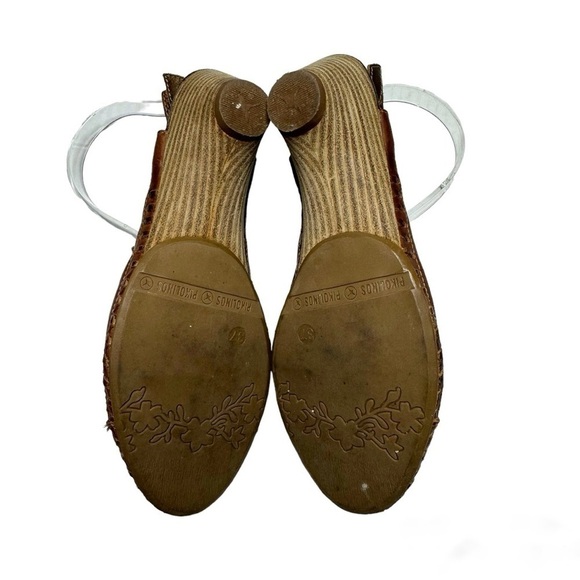 PIKOLINOS Romano Woven Leather Sling Back Mules size 37 - Picture 5 of 8